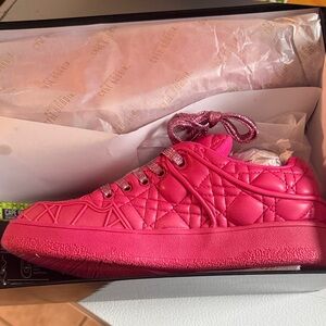 Cape Robbin Fuchsia Quilted Sneakers